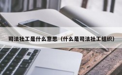 司法社工是什么意思（什么是司法社工组织）