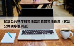 扰乱公共秩序和司法活动犯罪司法适用（扰乱公共秩序罪刑法）