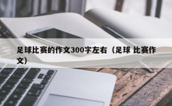 足球比赛的作文300字左右（足球 比赛作文）